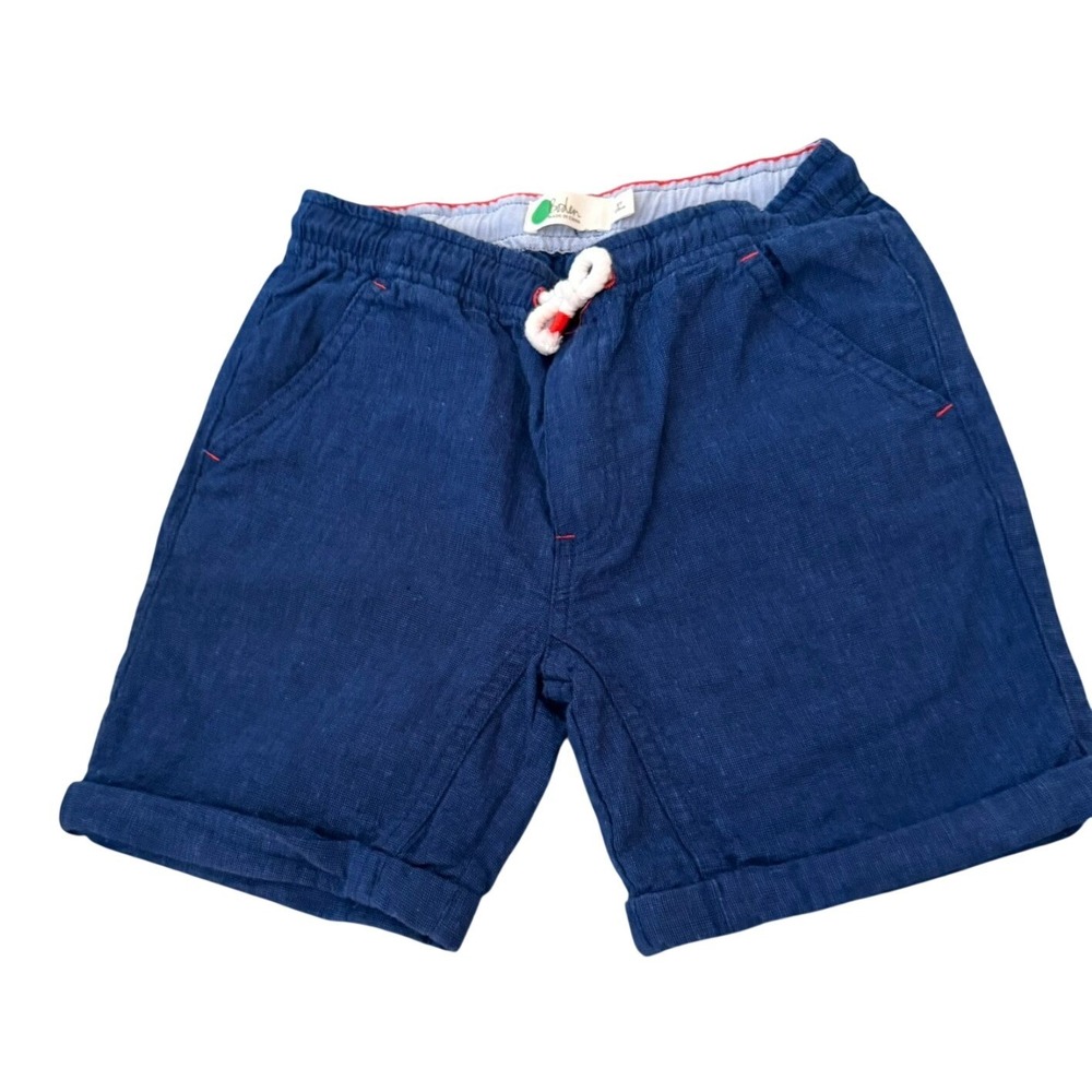 BODEN Boys Shorts Size 8Y Blue Drawsting Casual Cottonblend‎
